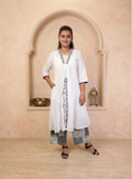 White Cora Cotton A-line Co-ord Set