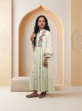 Pista mull cotton thread embroidery one-piece