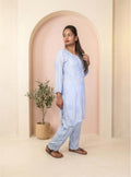 Lightblue  Modal Chicken Kari Co-ord set