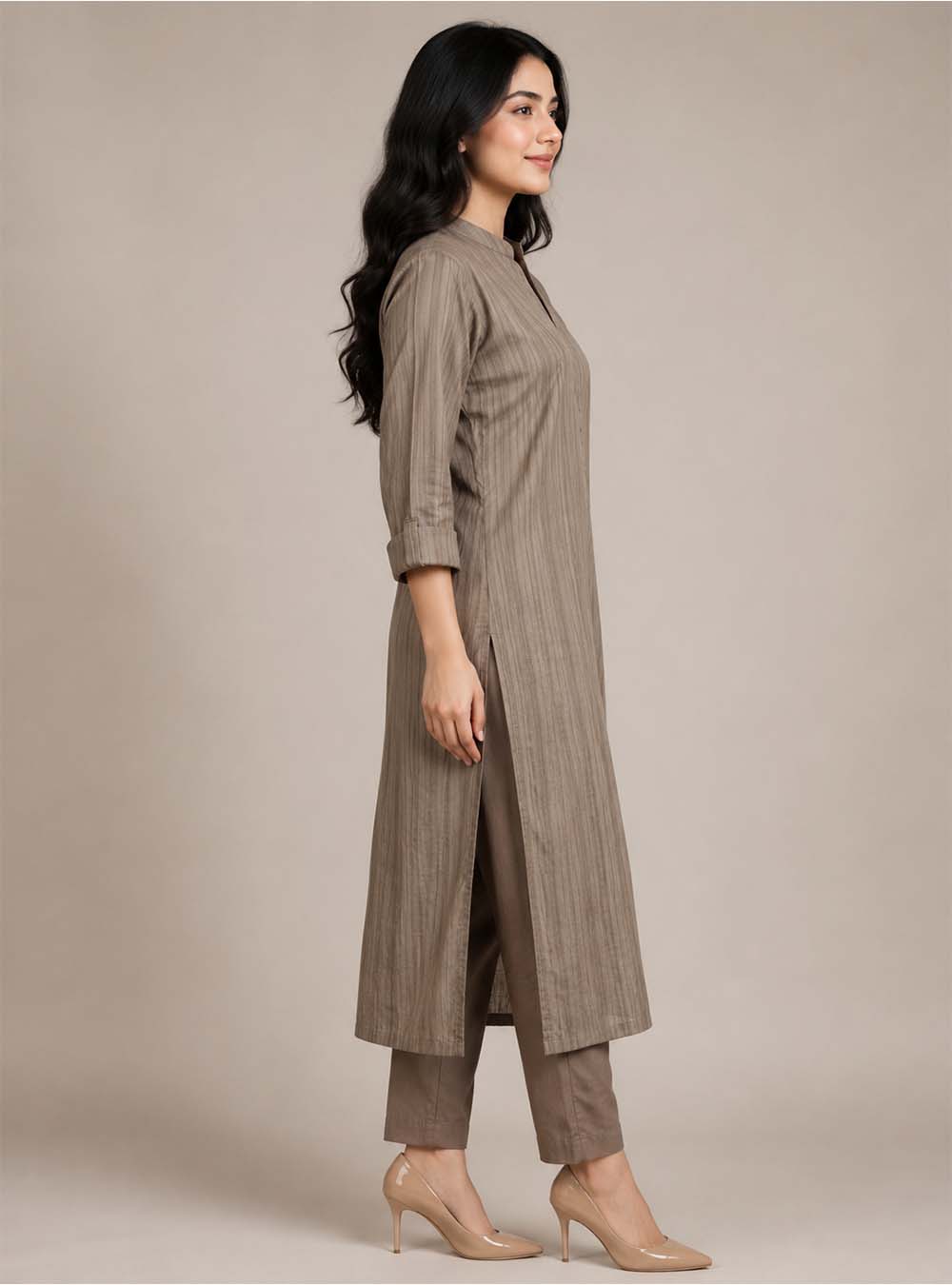 Silver Mist Grey Brasso Cotton Co-Ord Set
