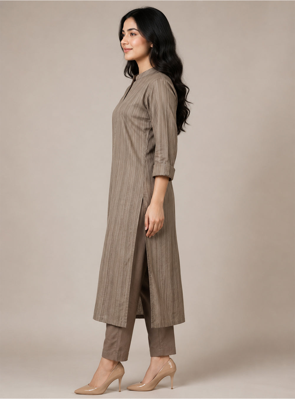 Silver Mist Grey Brasso Cotton Co-Ord Set