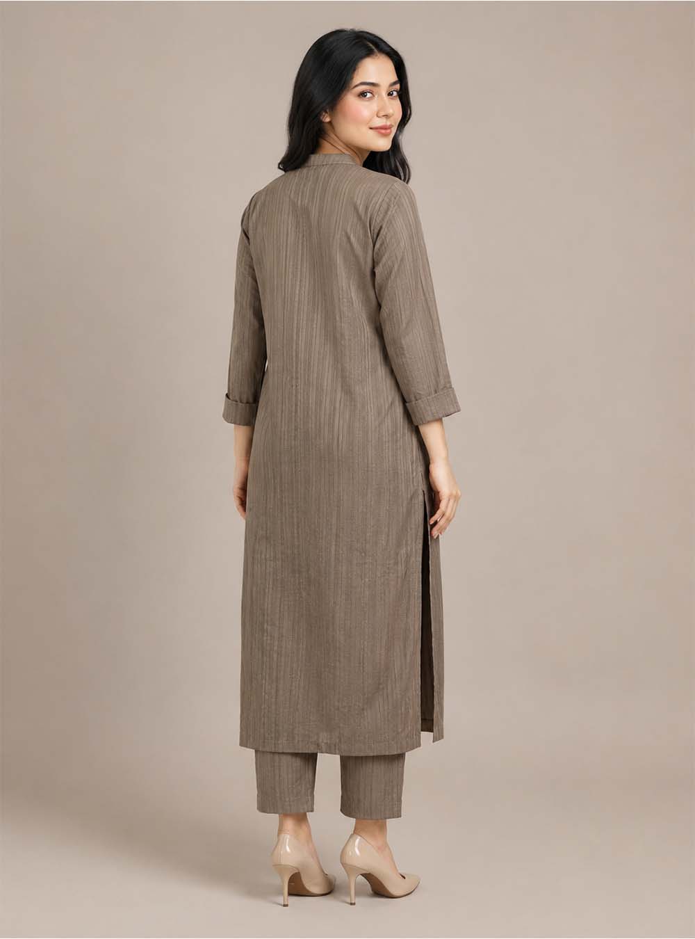 Silver Mist Grey Brasso Cotton Co-Ord Set