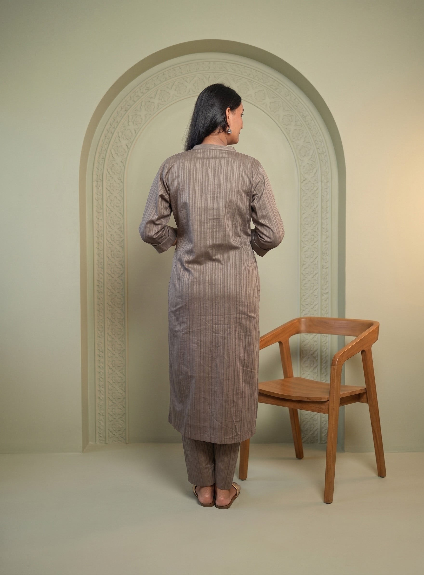 Grey Brasso cotton co-ord set