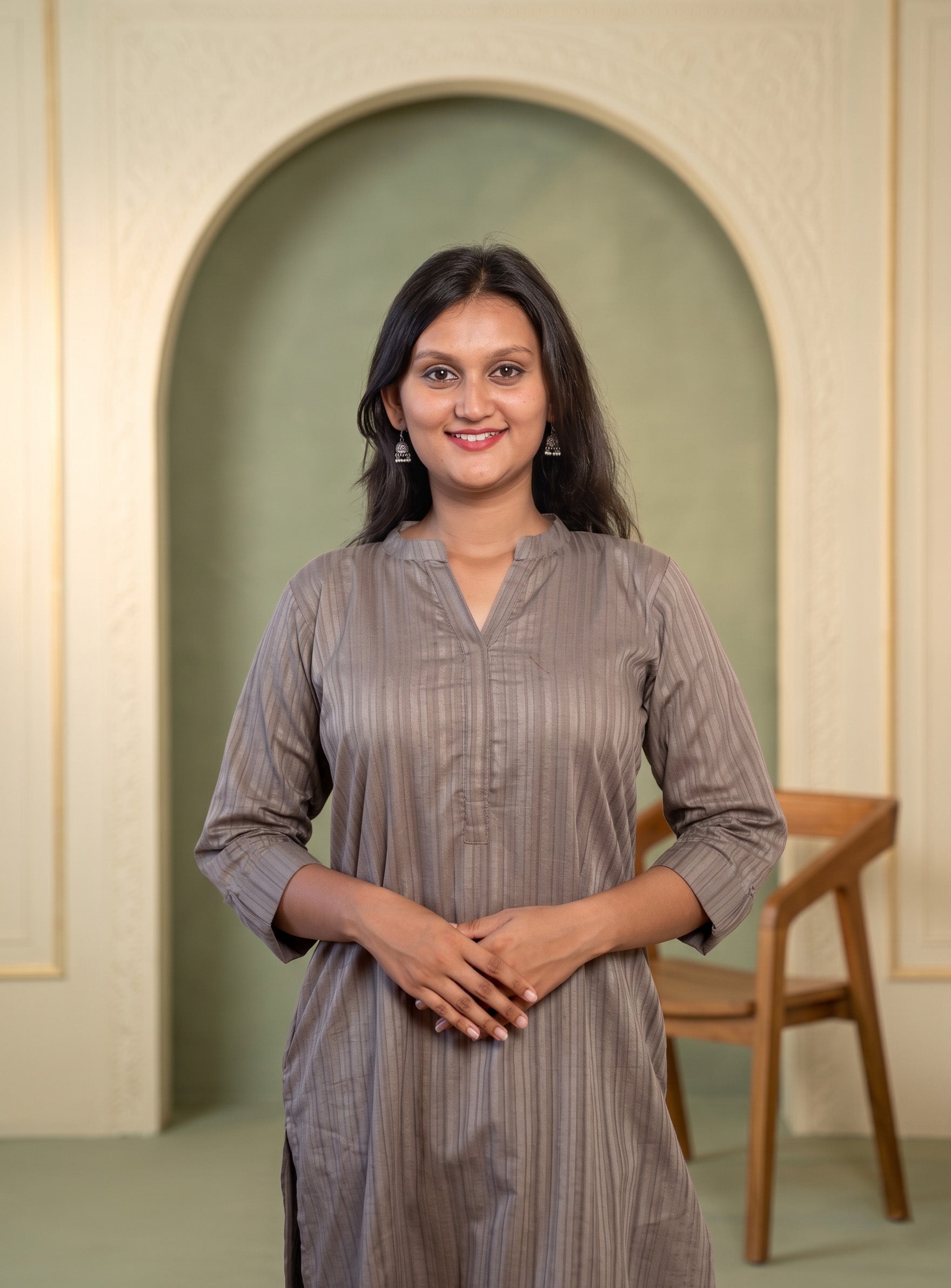 Grey Brasso cotton co-ord set