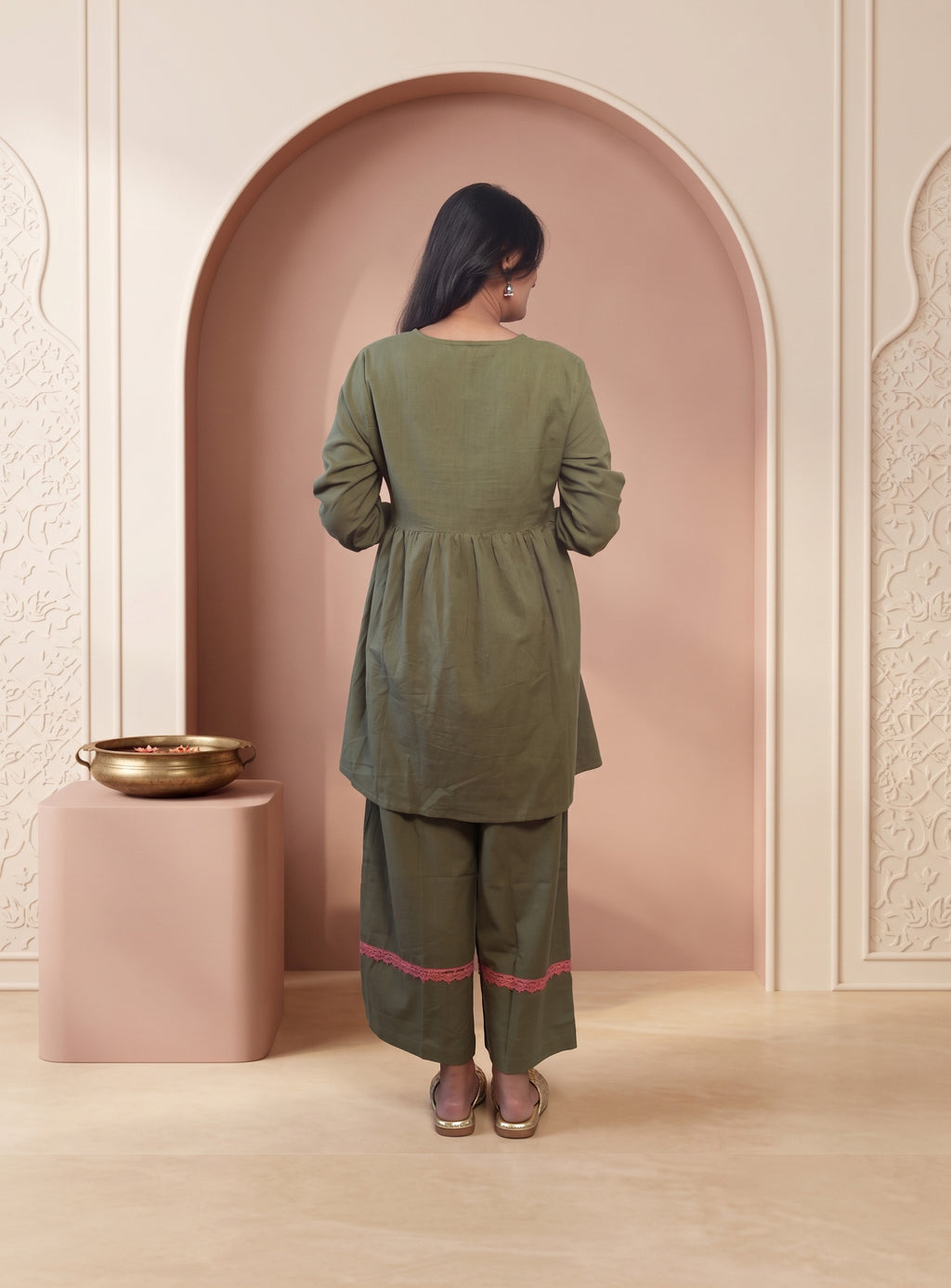 Pastel Green cotton co-ords set