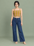 Sunflower Muse Yellow Floral Print Top – Indieshades