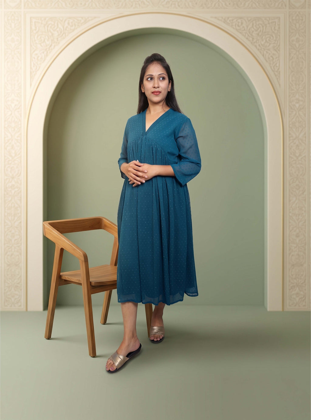 Till Gorget A-line kurti