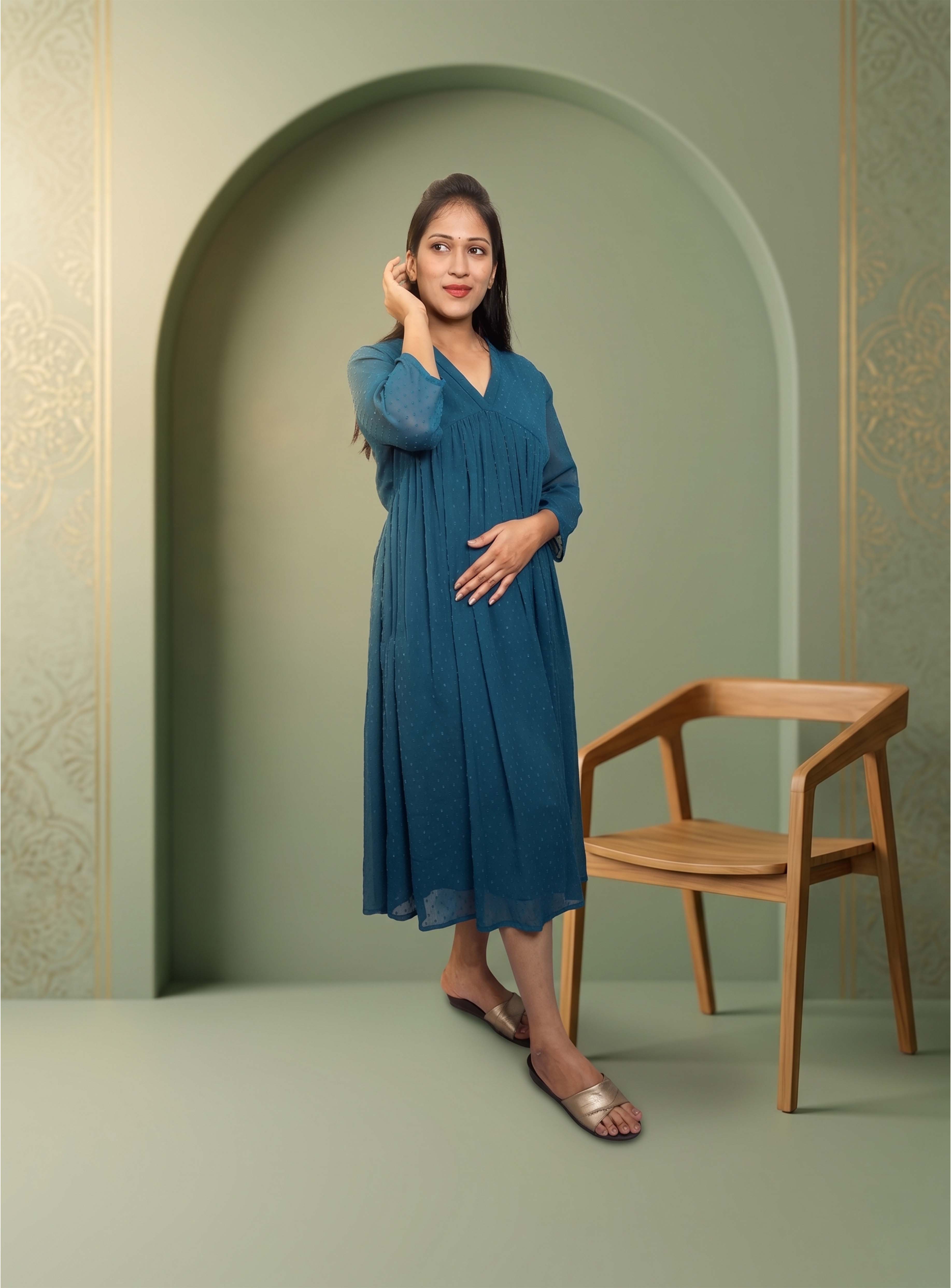 Till Gorget A-line kurti